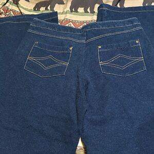 790.  Pajama Jeans women’s Blue Wide Leg